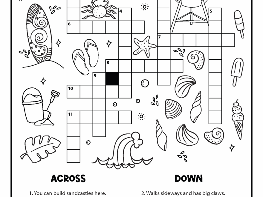 10 Summer Crossword Puzzles Free Printable PDFs From Easy To Advanced Daydream Into Reality