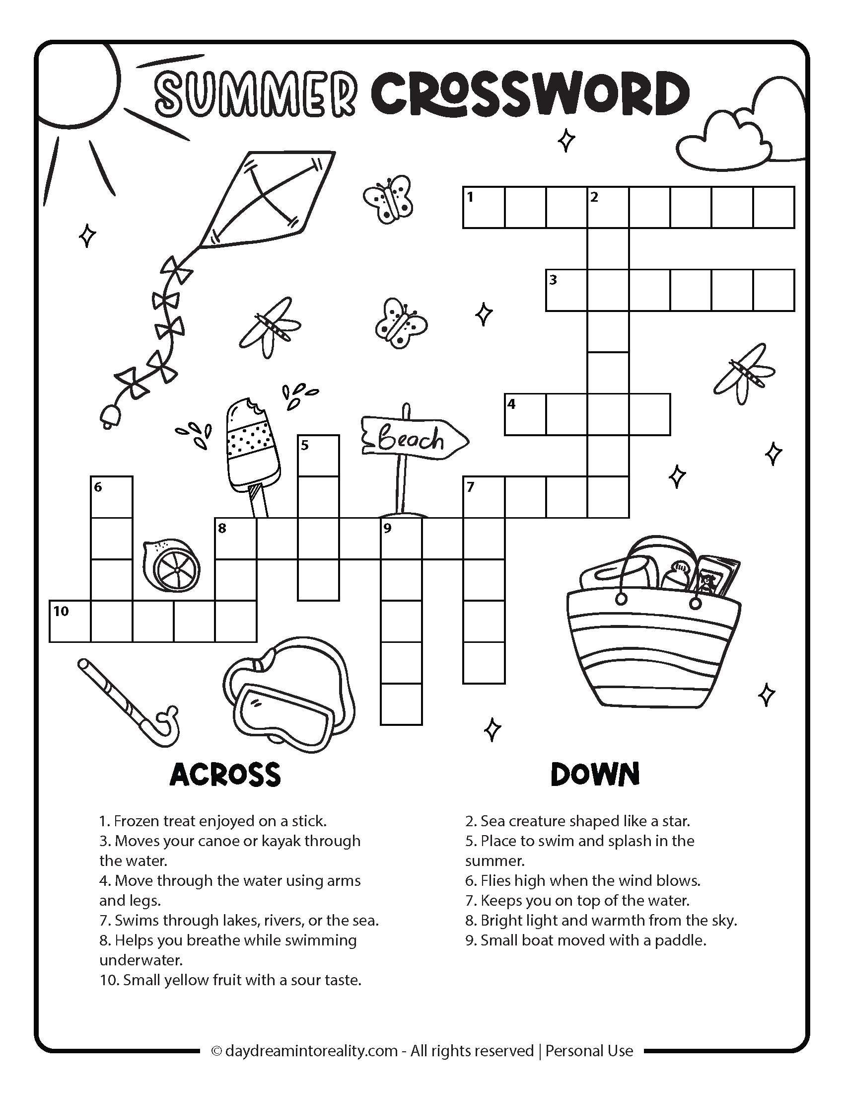 Free And Easy Crossword Puzzles Printable