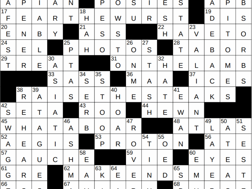 1008 24 NY Times Crossword 8 Oct 24 Tuesday NYXCrossword