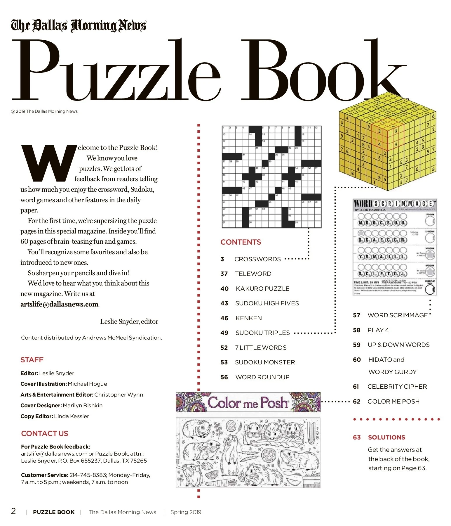 2019 The Dallas Morning News Puzzle Book Pages 1 50 Flip PDF Download FlipHTML5