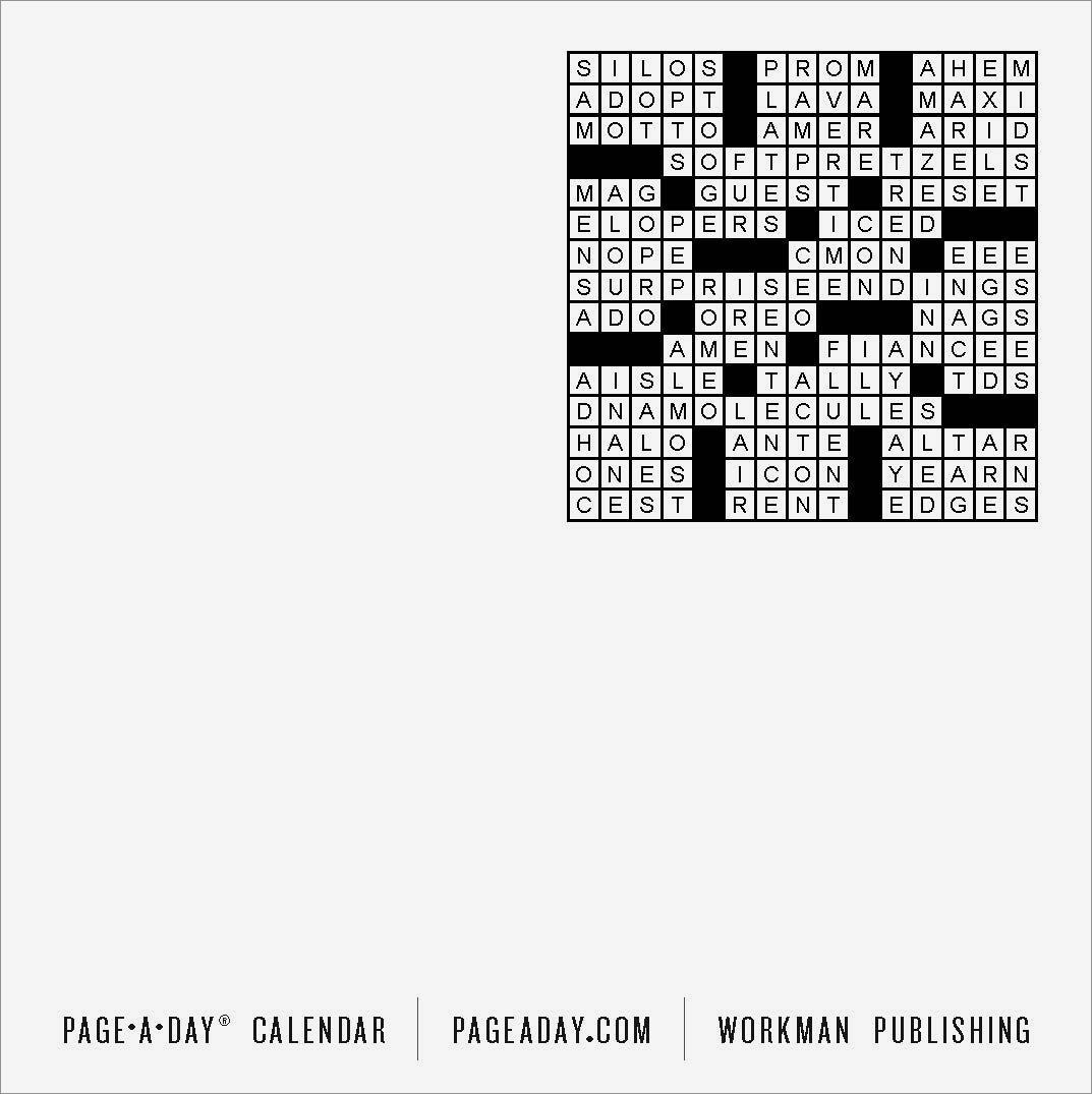 Stanley Newman Crossword Printable