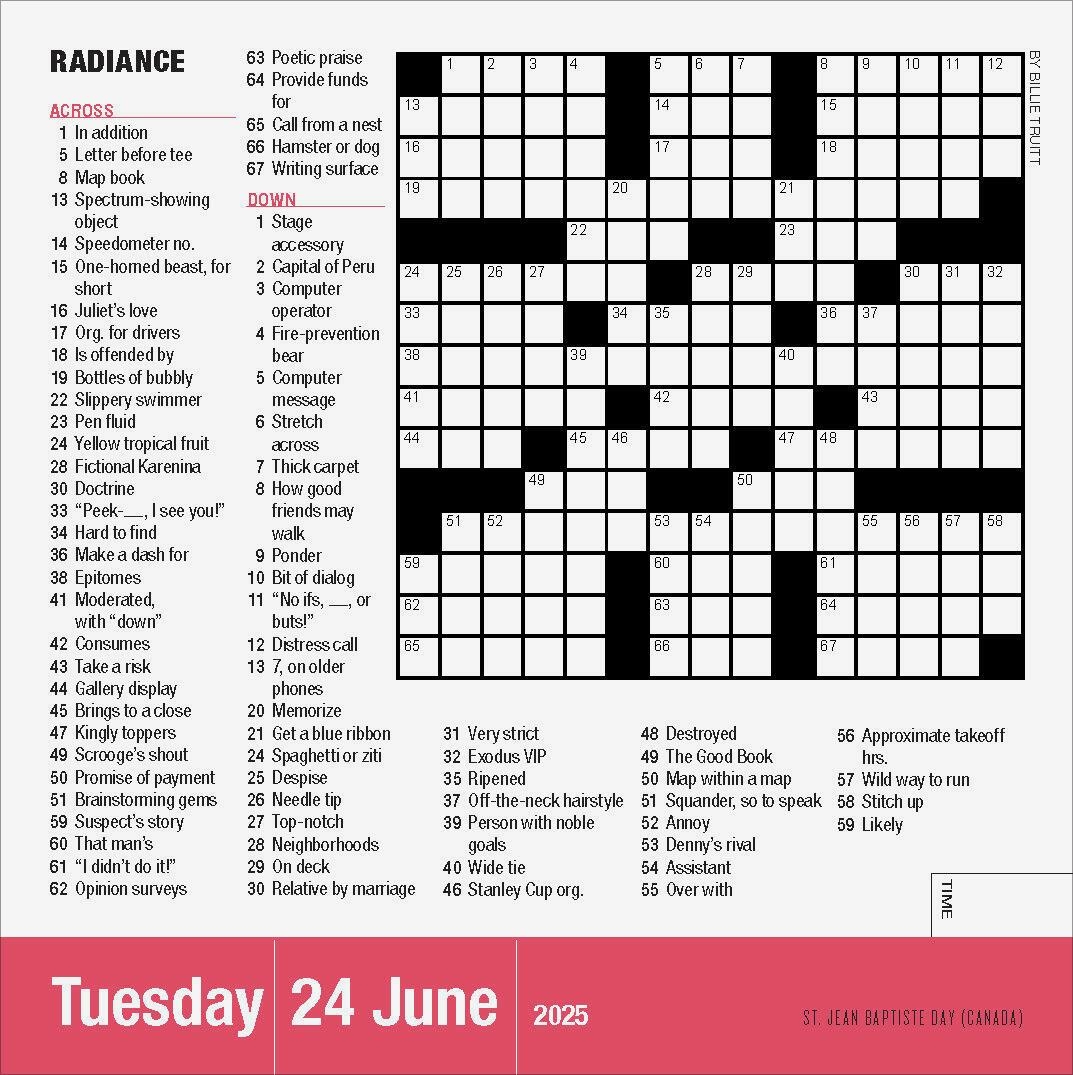 Printable Crossword Puzzles 2025 Printable Crossword Puzzles 2025