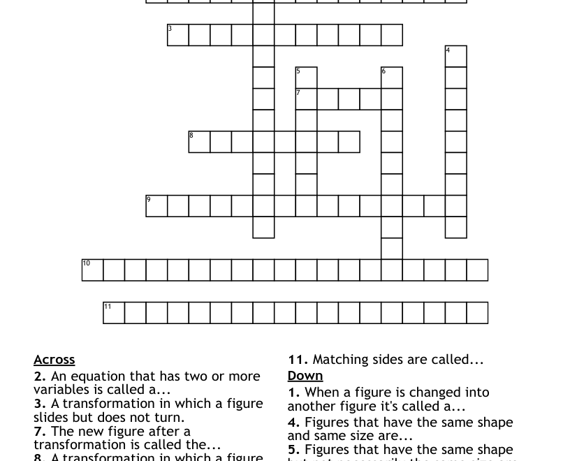 8th Grade Crossword WordMint