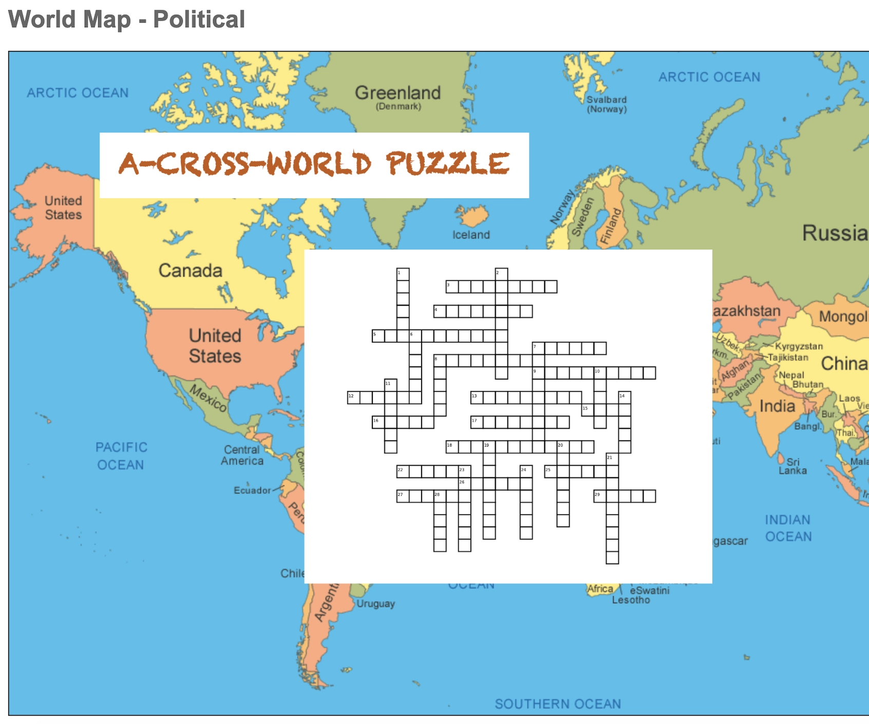 A Cross World Puzzle Instructables
