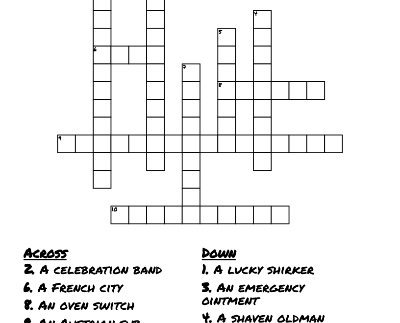 A Tuesday Biscuit Hunt Crossword WordMint