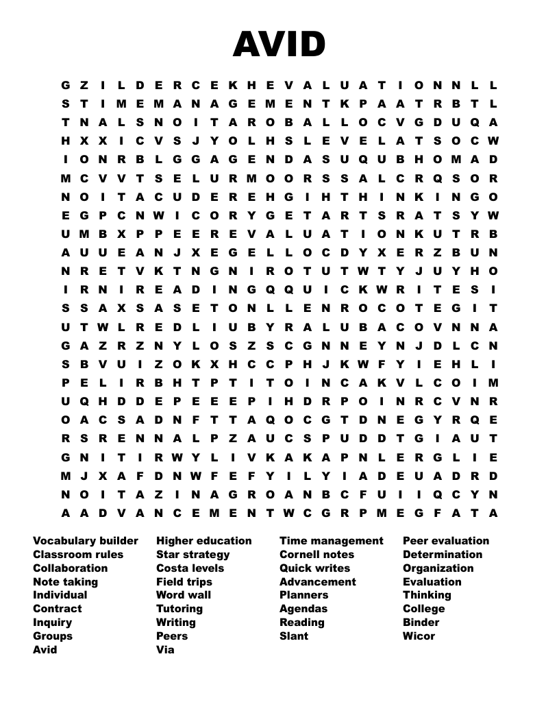 Crossword Word Search Free Printable Middle School Crossword Word Search Free Printable Middle School