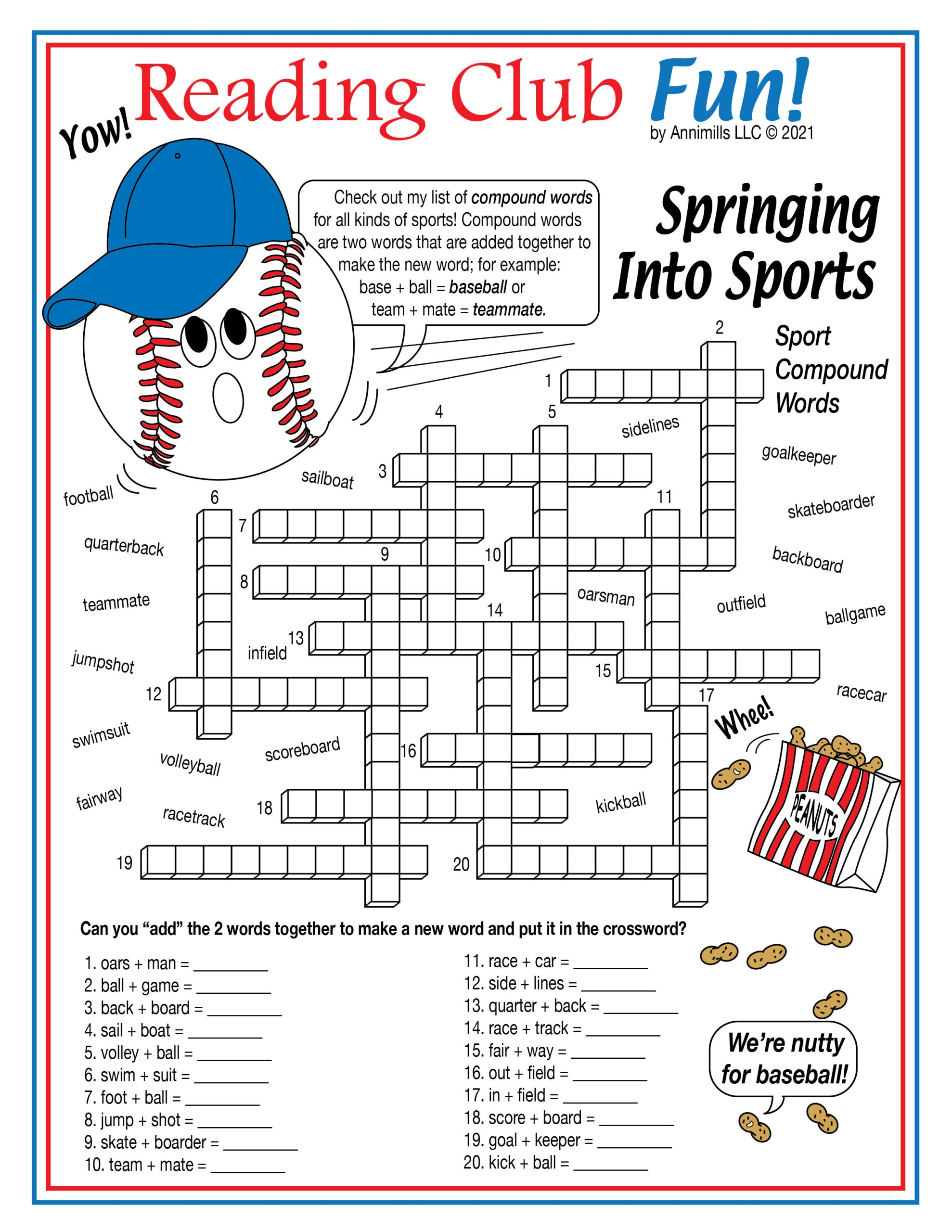 Sports Printable Crossword Puzzles