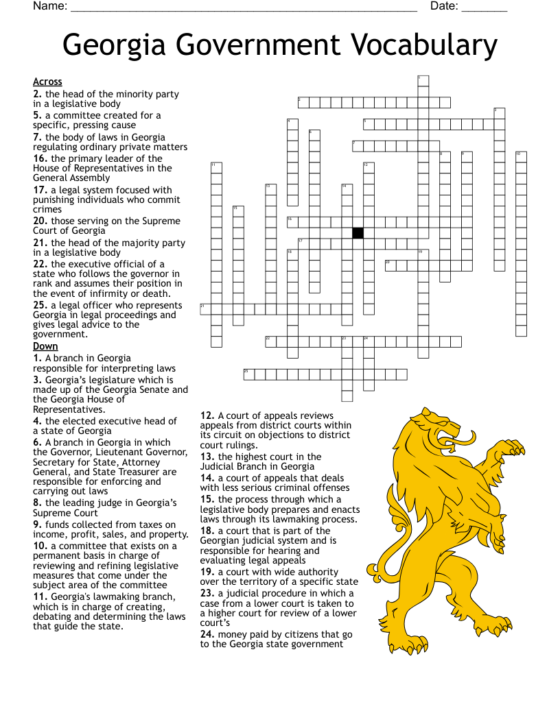 Free Printable Crossword Puzzle Government Free Printable Crossword Puzzle Government