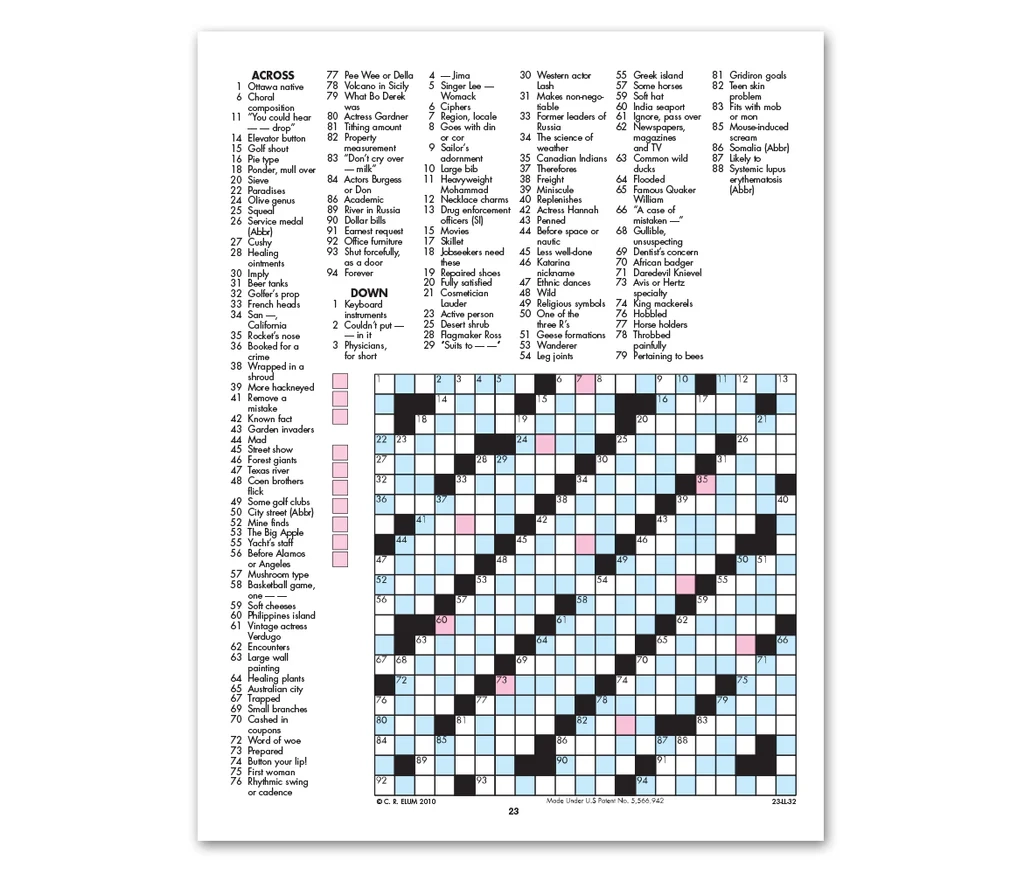 ColorCross Crossword Books Puzzle Buffs