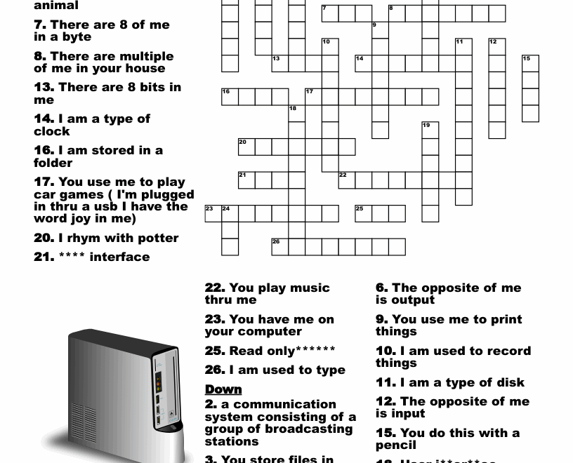 Computer Crossword WordMint