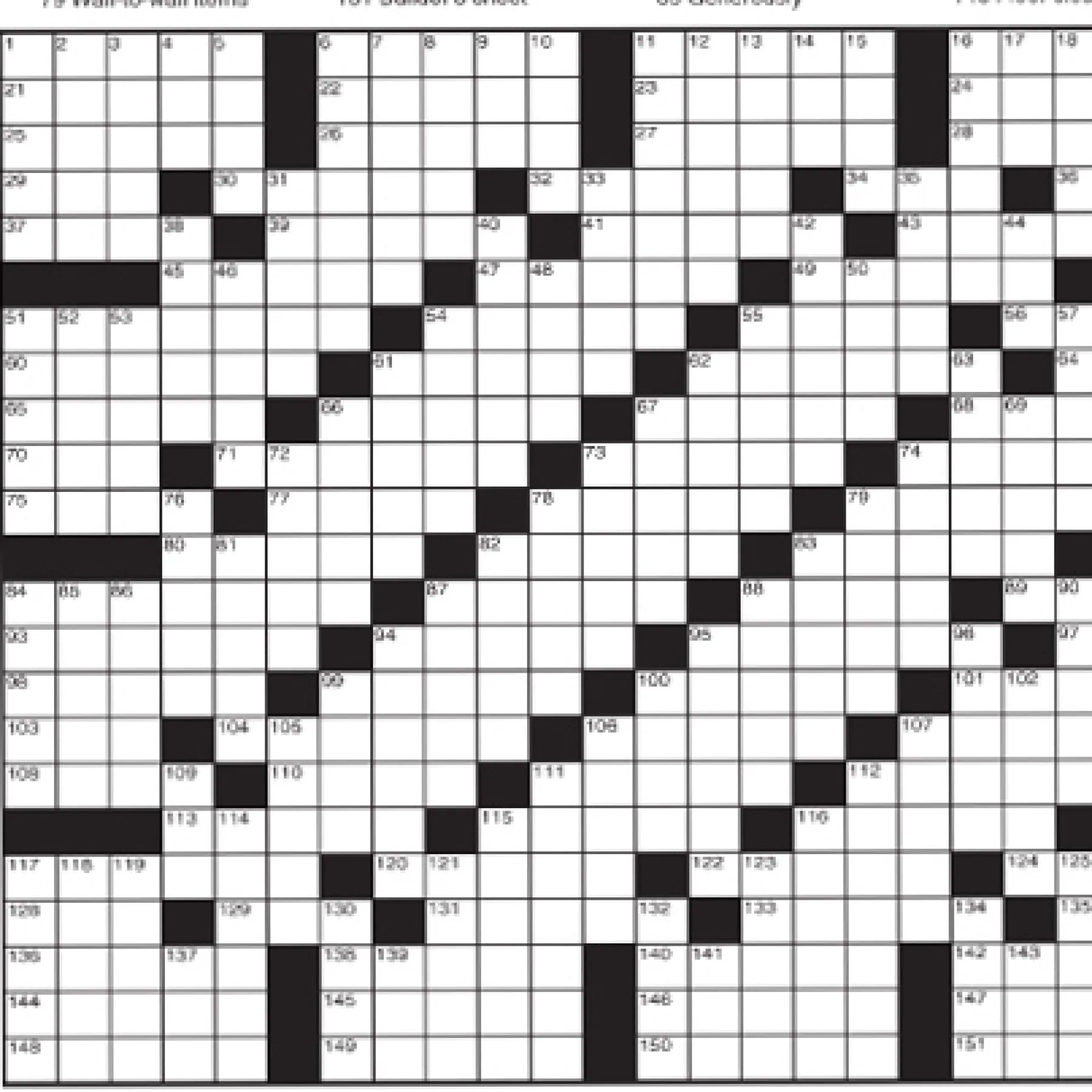 Sunday Printable Crossword Puzzles