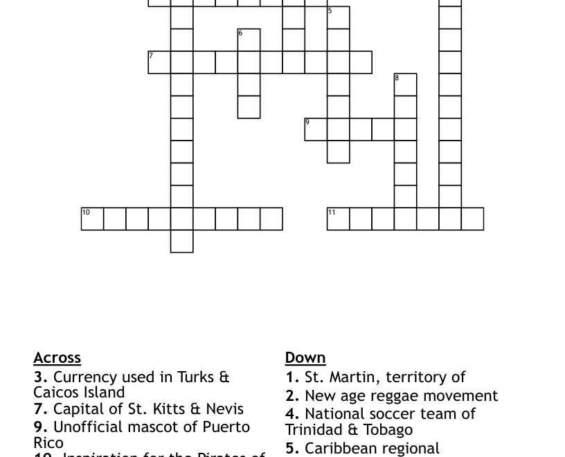 Crossword Caribbean Edition WordMint