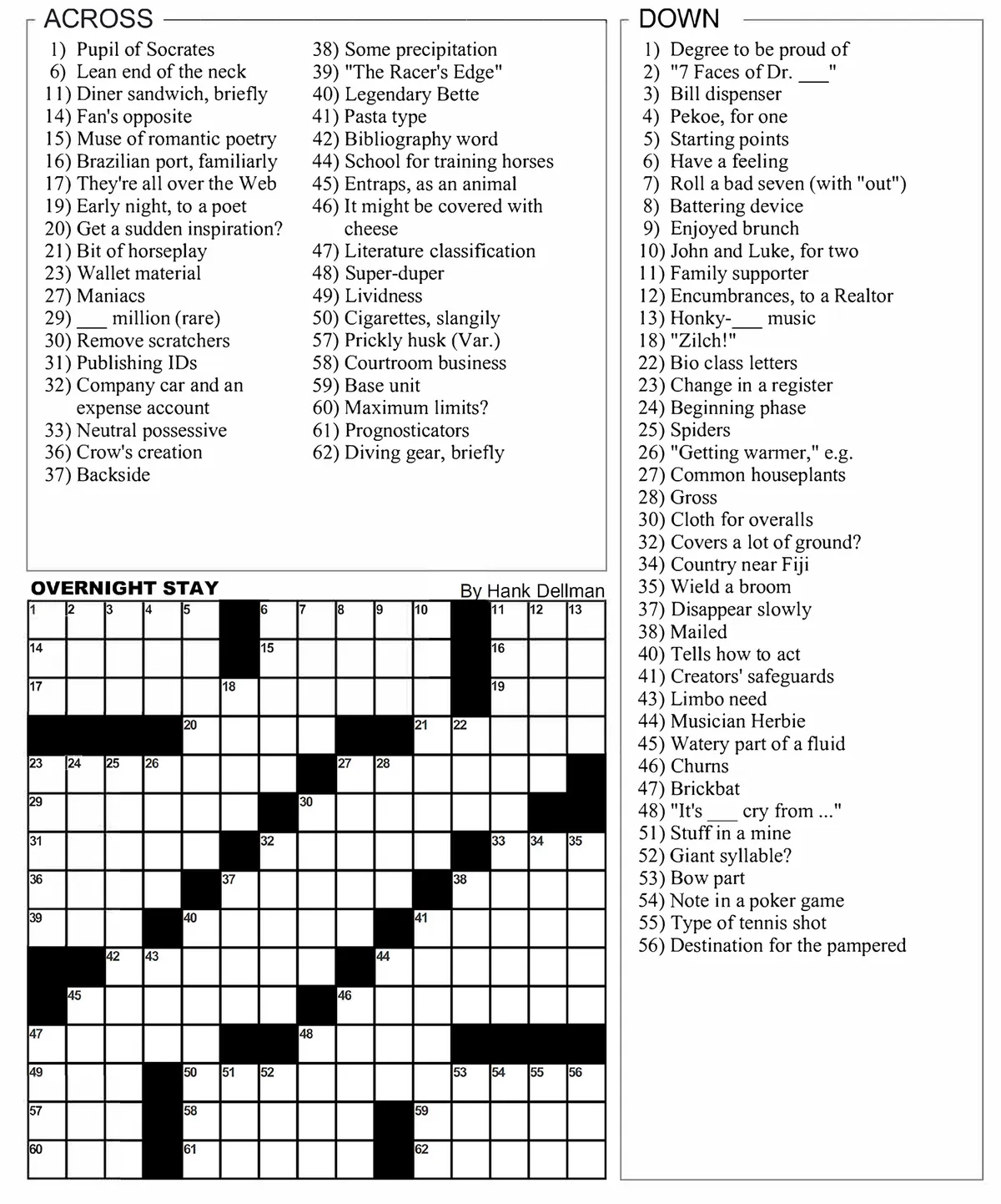 Nea Printable Crossword Puzzles