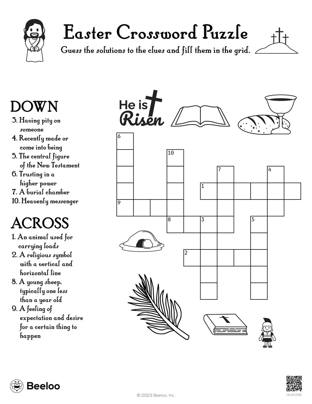 Easter Crossword Puzzle Beeloo Printable Crafts And Activities For Kids Easter Crossword Puzzle Beeloo Printable Crafts And Activities For Kids