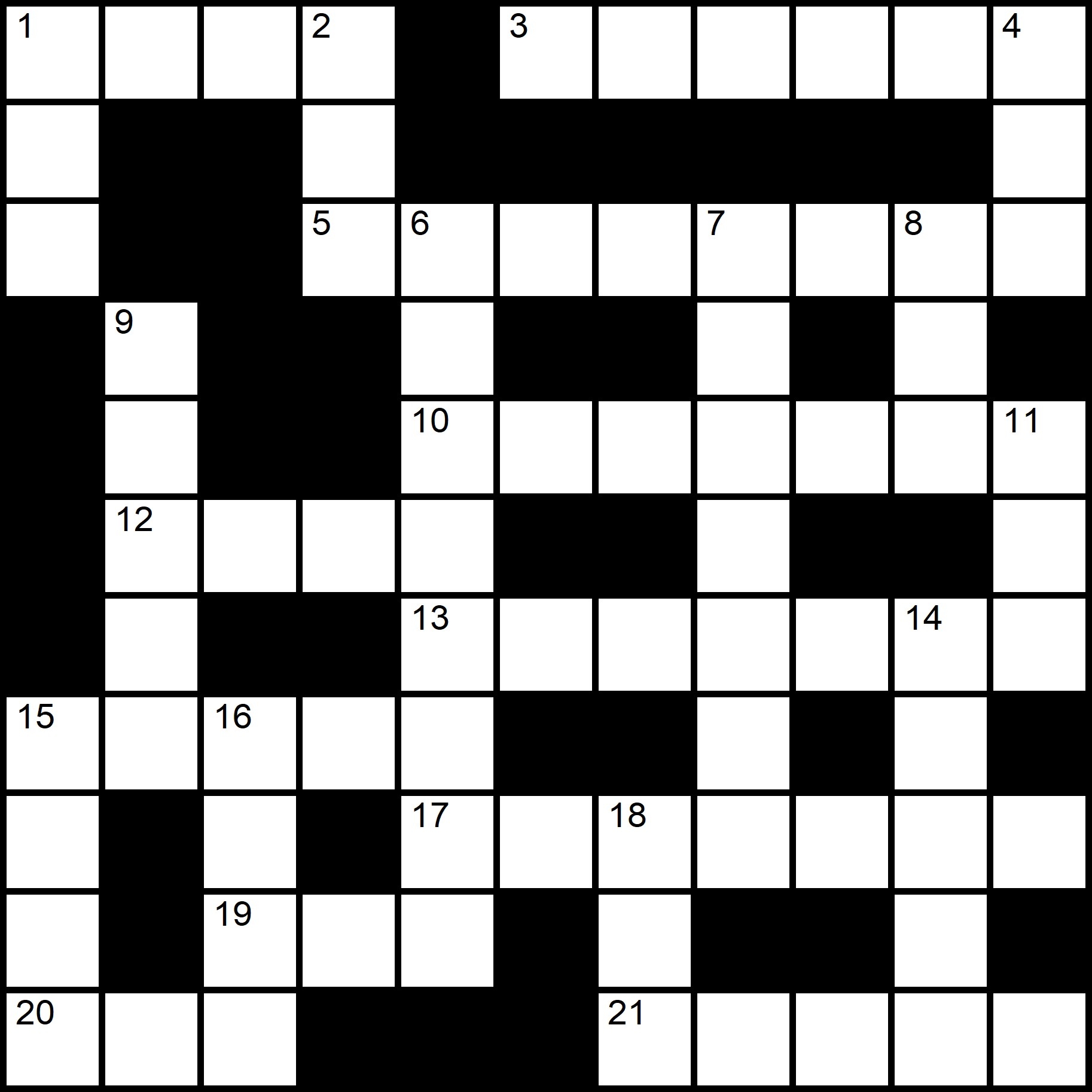 Online Free Printable Crossword Puzzles