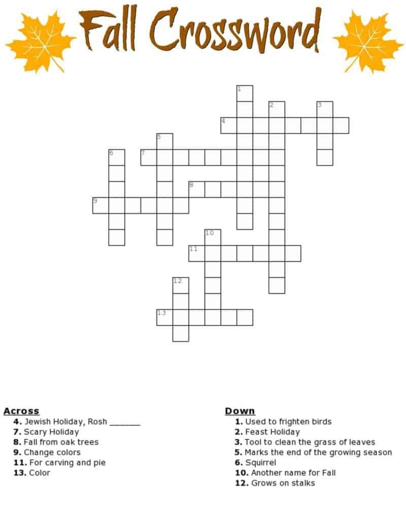 Easy Crosswords For Seniors Printable Easy Crosswords For Seniors Printable