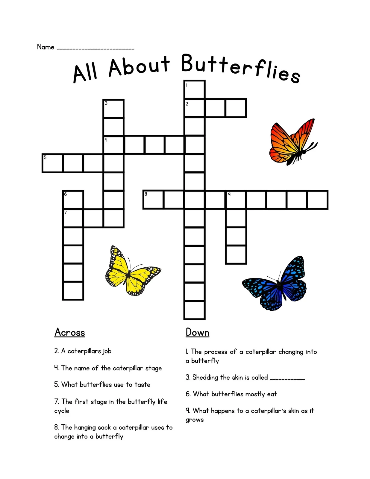 Diy Printable Crossword Puzzles For Kids Diy Printable Crossword Puzzles For Kids