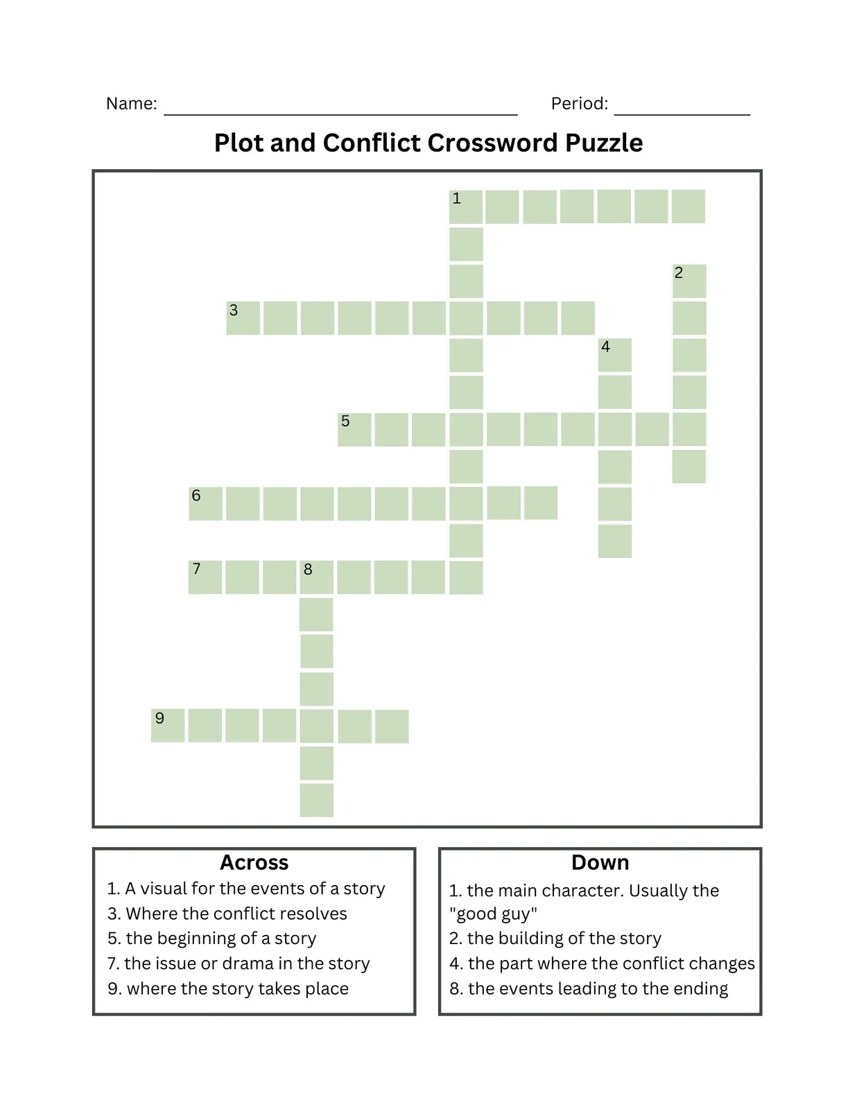 Printable Crossword Puzzles For High School Students Printable Crossword Puzzles For High School Students