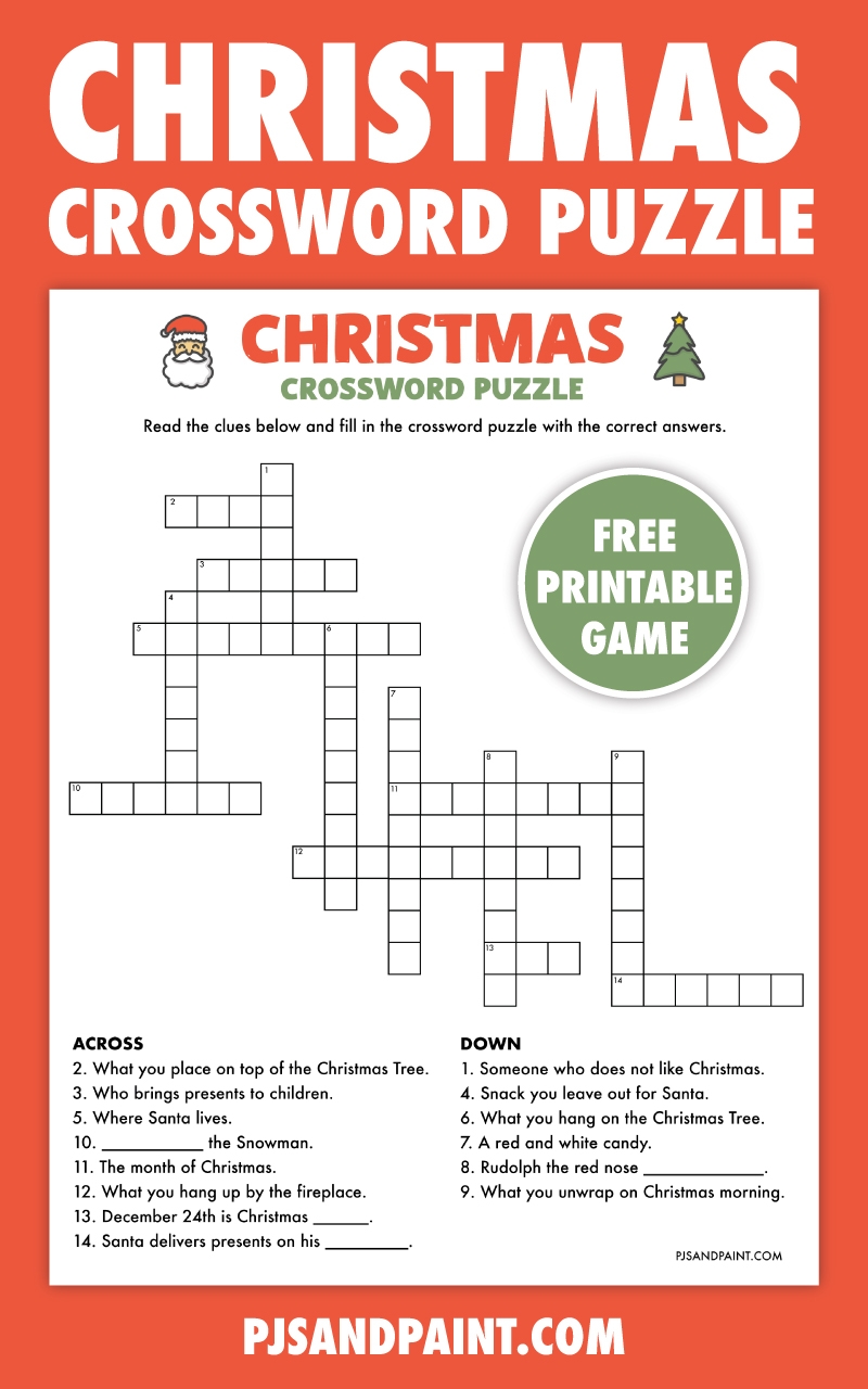Free Printable Christmas Crossword Puzzles With Answers