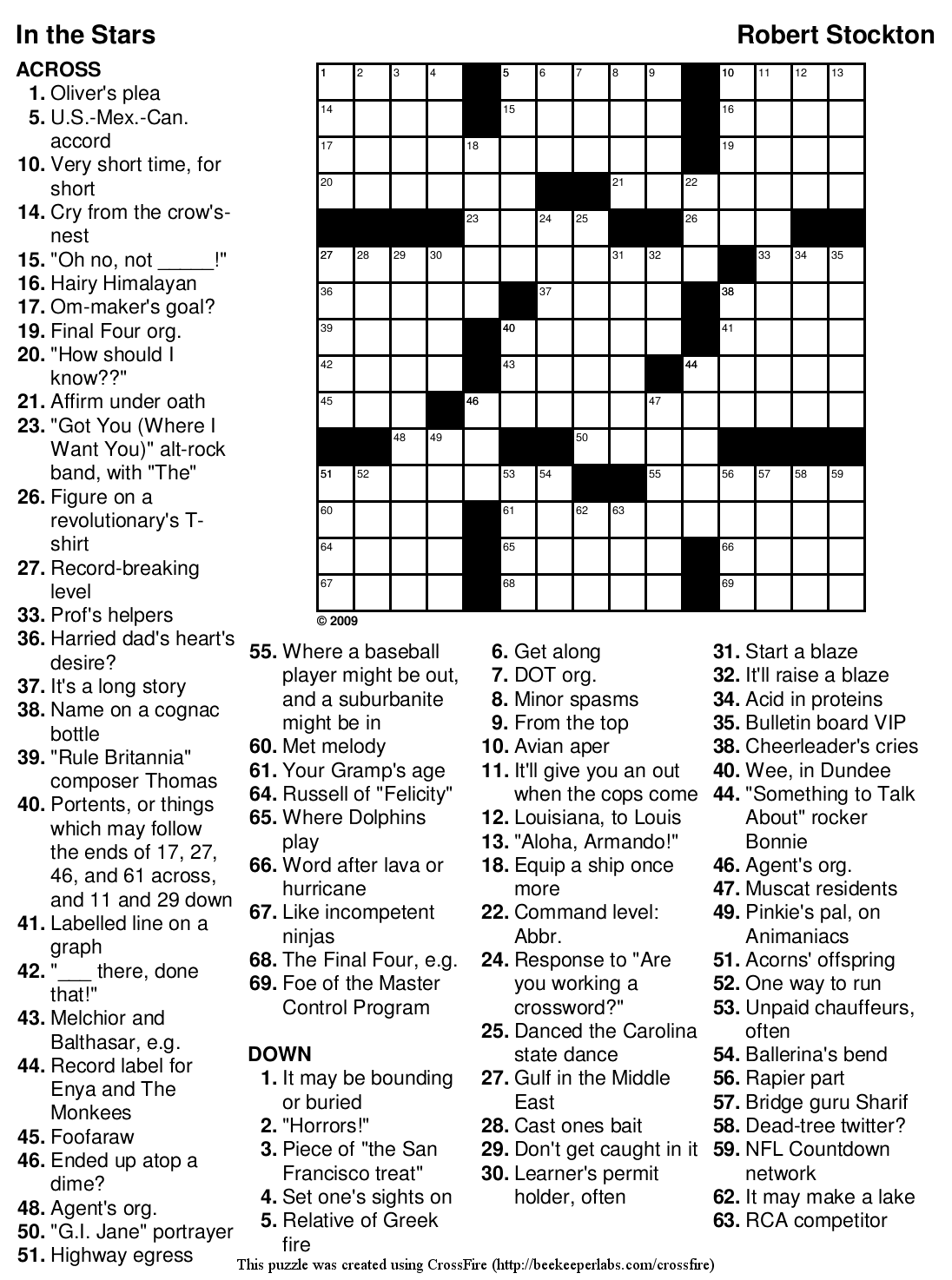Crosswords Free Printable Easy Crosswords Free Printable Easy