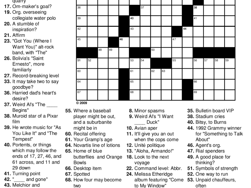 Free Printable Crossword Puzzle 91 In The Stars Beekeeper Crosswords