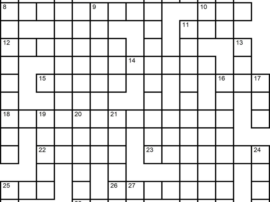 Free Printable Easy Crossword Puzzles