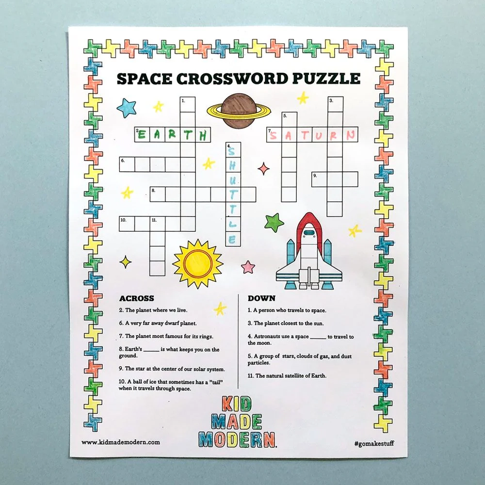Planets Crossword Puzzle Printable Planets Crossword Puzzle Printable