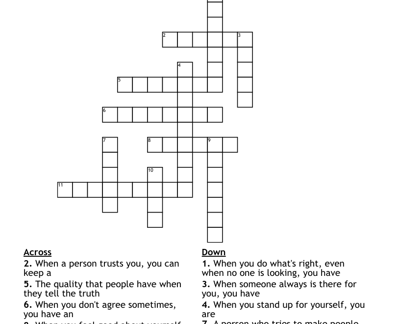 Friendship Crossword WordMint