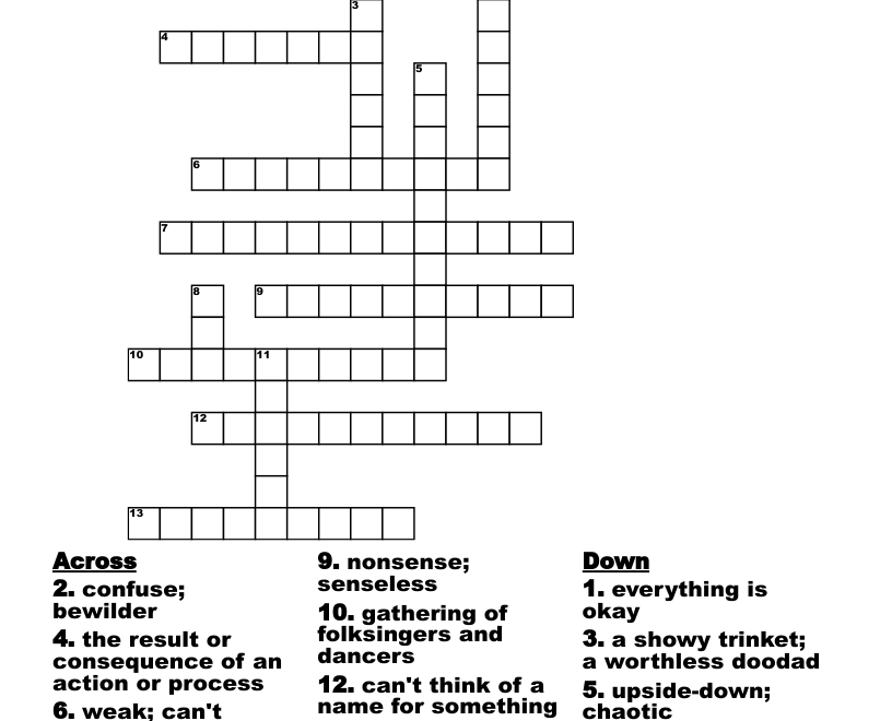 Funny Words Crossword WordMint