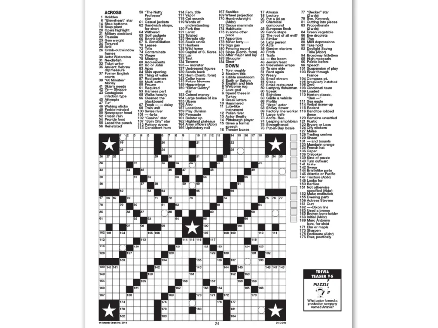 Giant Crosswords Books Puzzle Buffs