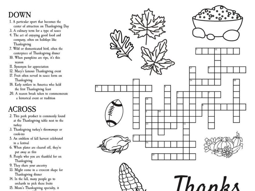 Harvest Crossword Puzzle Beeloo Printable Crafts And Activities For Kids