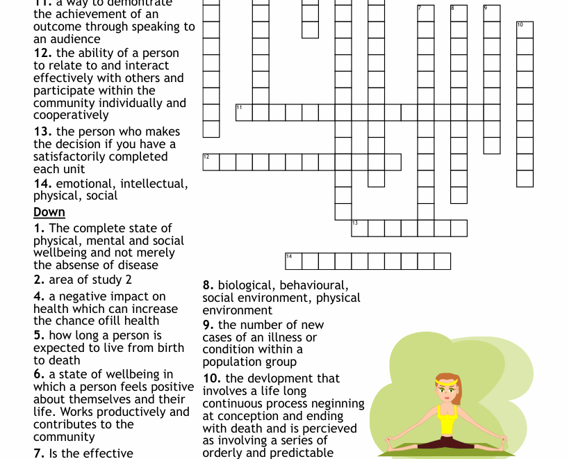 Health Crossword WordMint