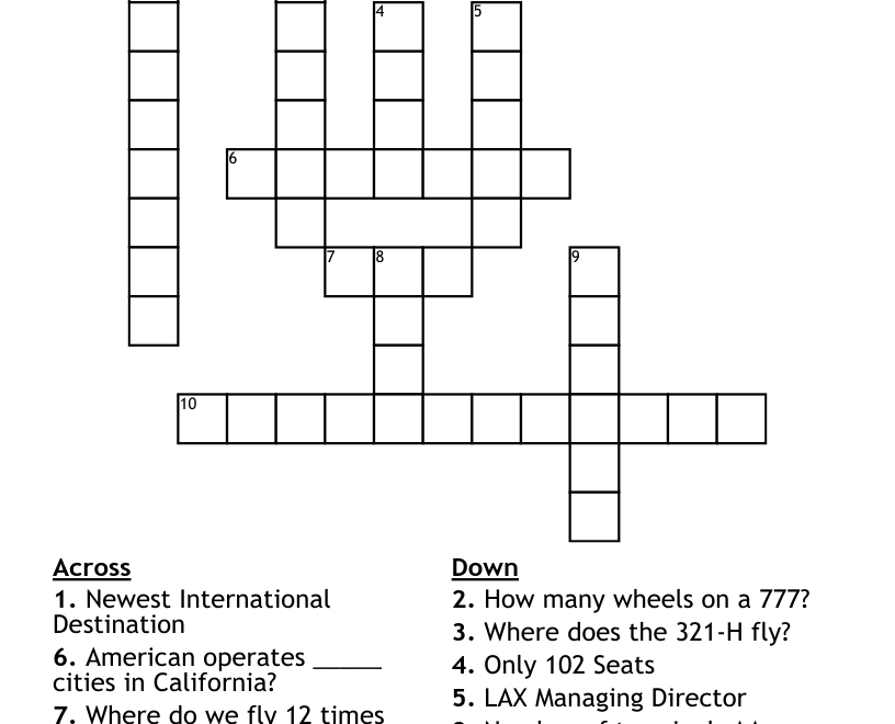 How Well Do You Know LAX Crossword WordMint