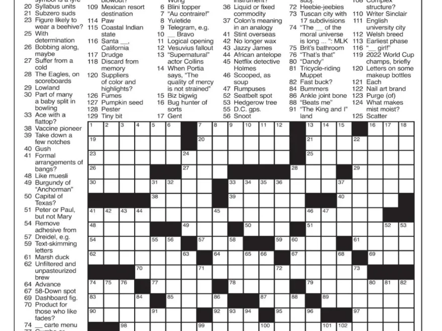 LA Times Crossword April 6 2025 Crosswords Yakimaherald