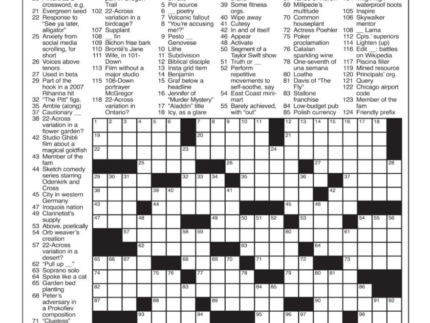 LA Times Crossword Aug 17 2025 Crosswords Yakimaherald