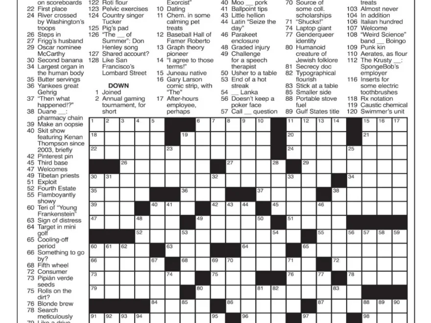 LA Times Crossword Jan 19 2025 Crosswords Yakimaherald