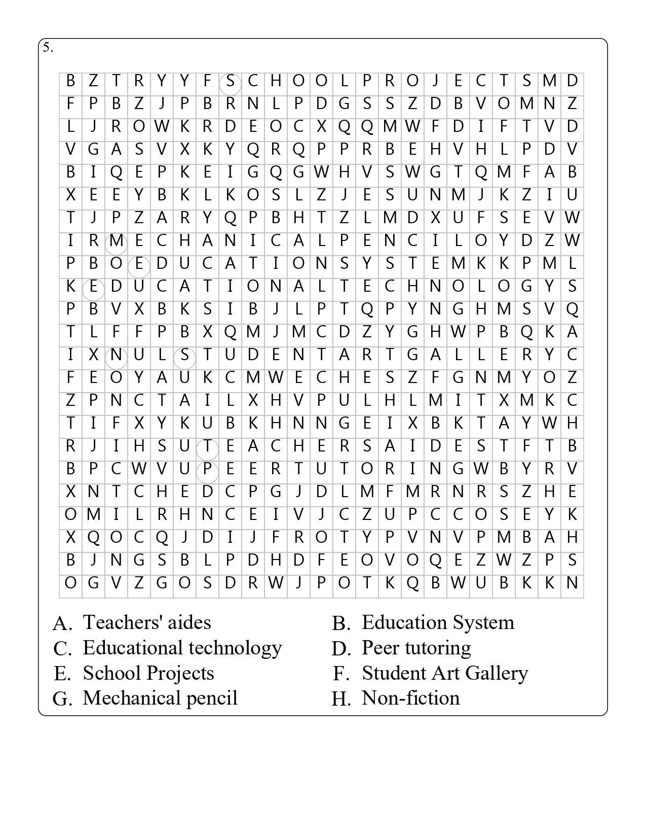Printable Large Print Crossword Puzzles Visually Impaired