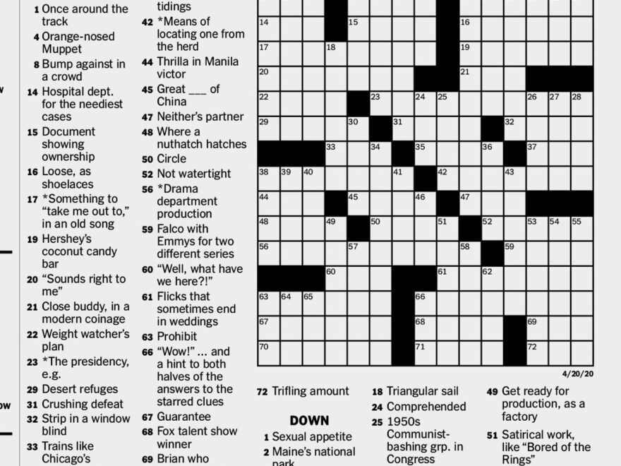 More Puzzles To Pass The Time The New York Times
