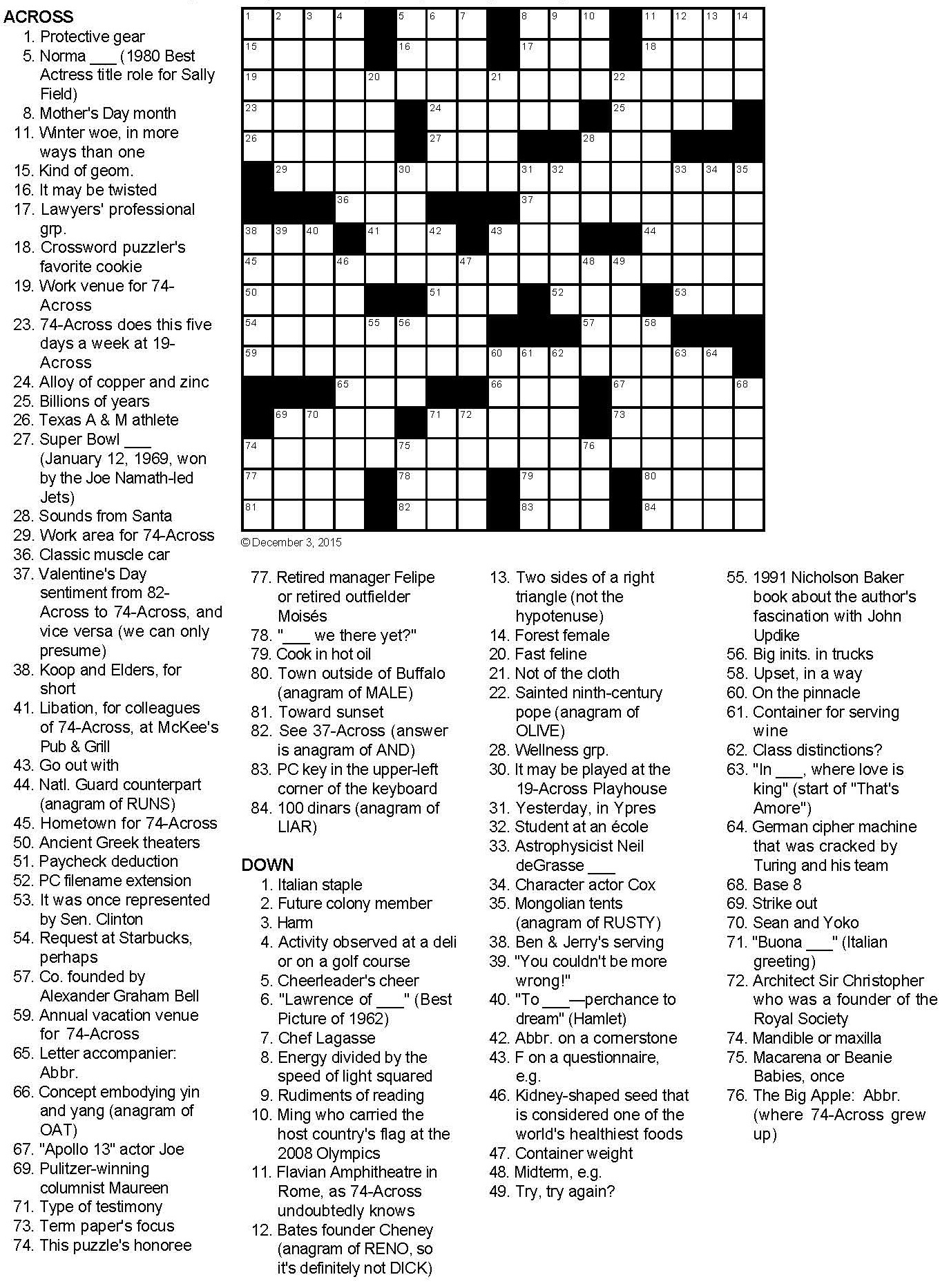 Not Your Garden Variety Birthday Present Crossword Puzzle Not Your Garden Variety Birthday Present Crossword Puzzle