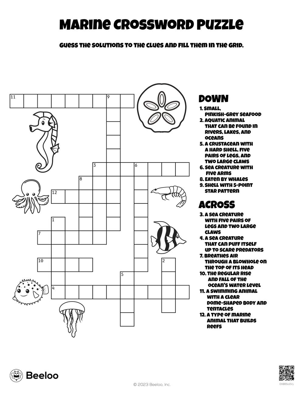 Printable Themed Crosswords