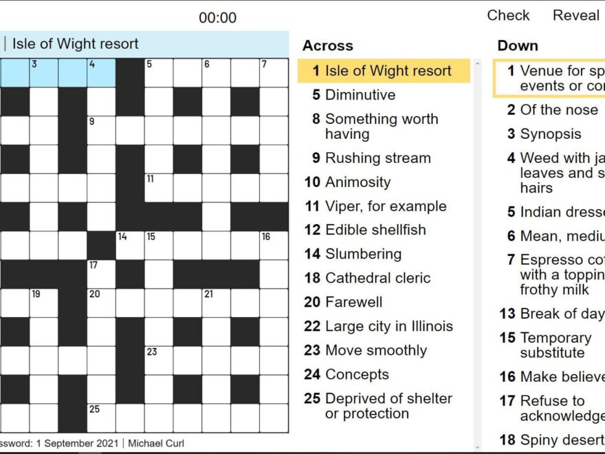 Play The Best Daily Quick Crossword From AARP Games