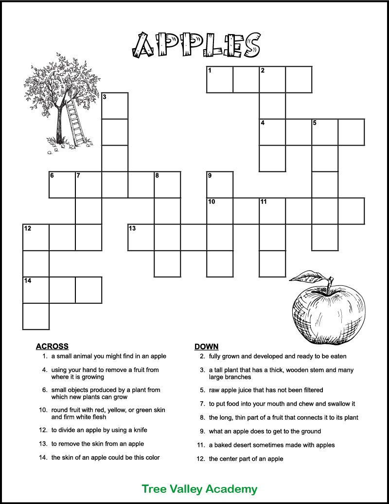 Free Printable Easy Large Print Crossword Puzzles
