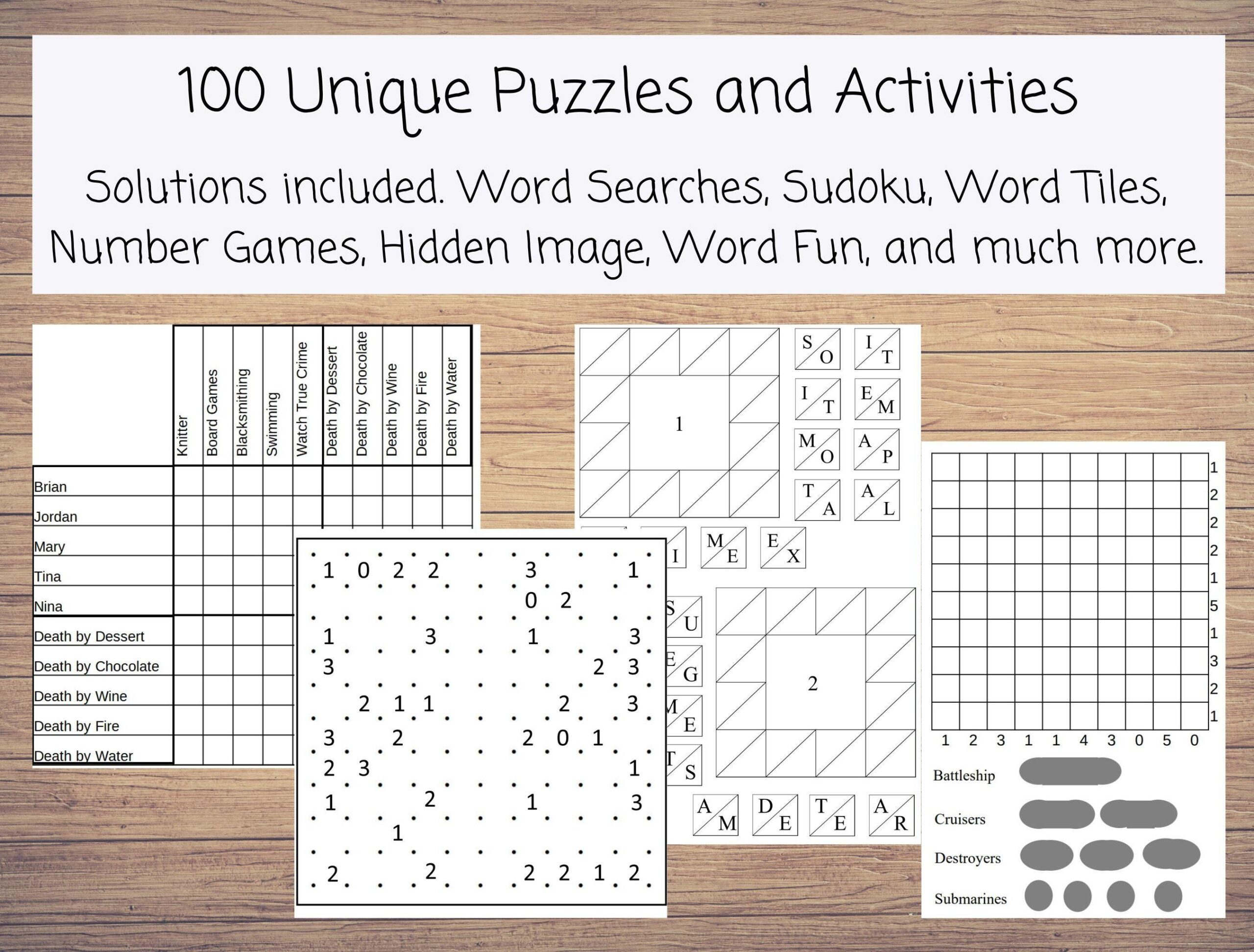 Products Printable Mind Bending Variety Puzzles With 100 Different Kinds Of Adult Activities Logic Games And Brain Teasers Products Printable Mind Bending Variety Puzzles With 100 Different Kinds Of Adult Activities Logic Games And Brain Teasers