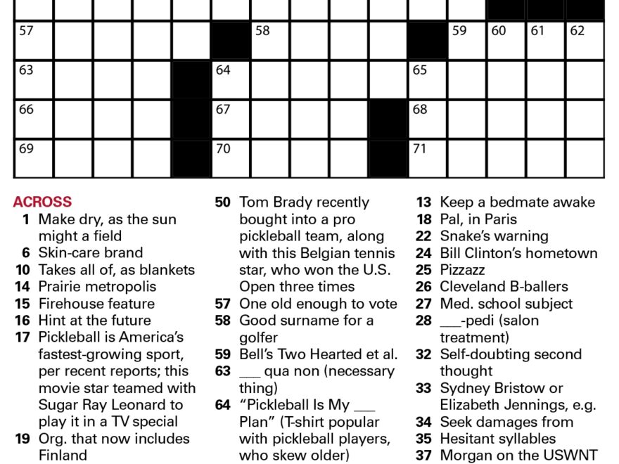 Puzzles Printable Crossword Issue September 1 2023 The Week