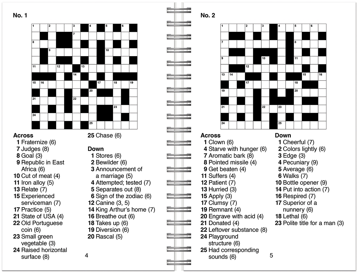 Large Crossword Puzzles Printable
