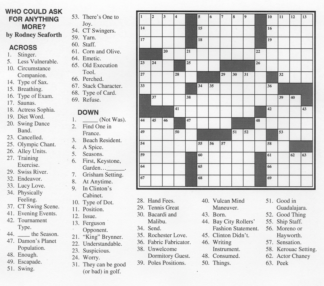 Chicago Tribune Crossword Puzzle Printable Chicago Tribune Crossword Puzzle Printable