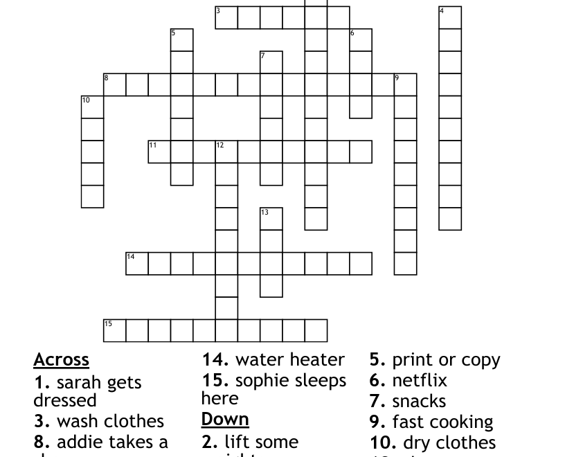 Scavenger Hunt Crossword WordMint