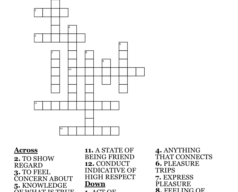 SENIORS WEEK CROSSWORD PUZZLE WordMint