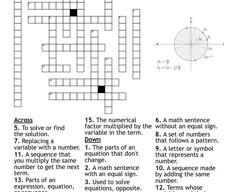 Sequences Crossword WordMint