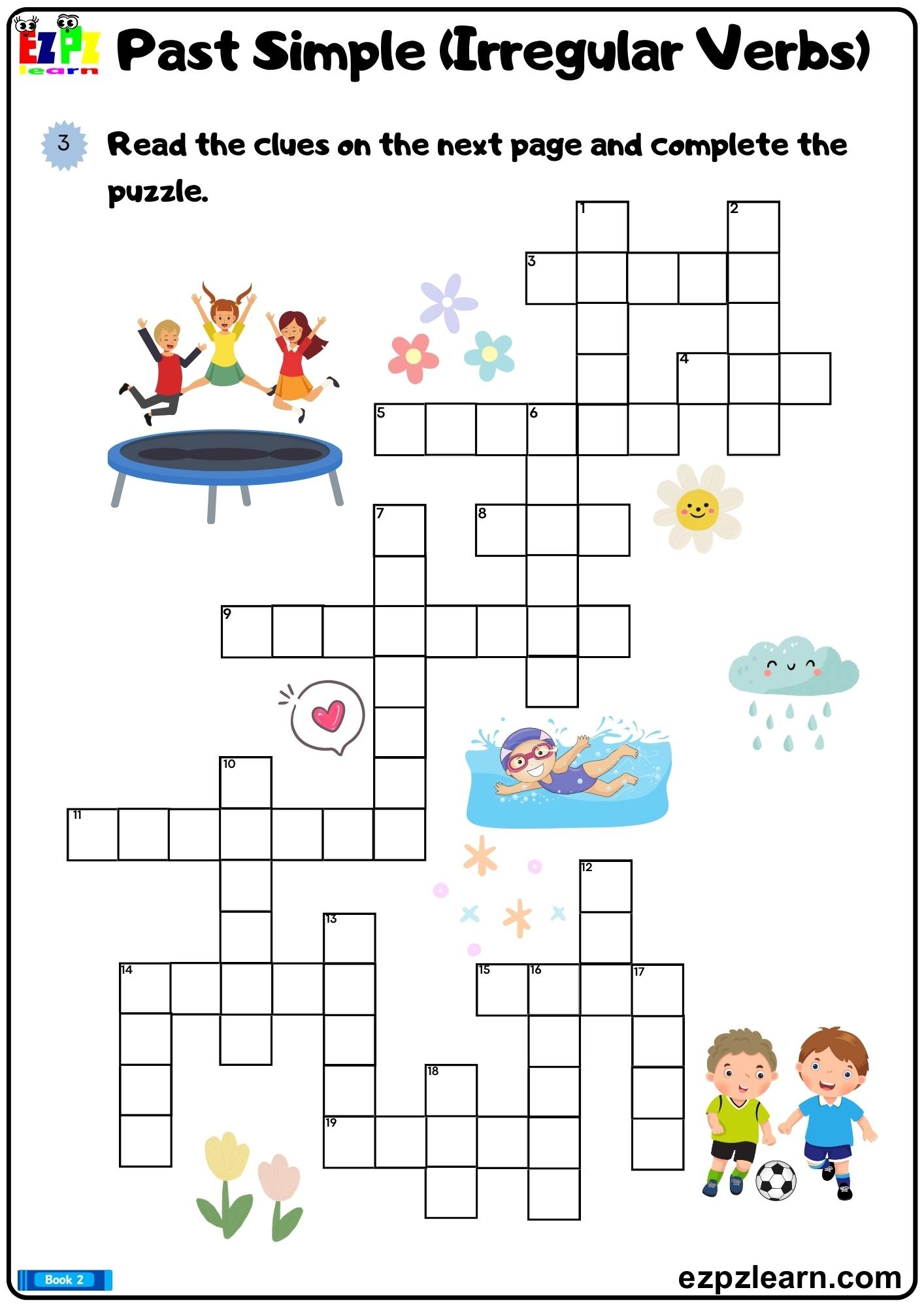 Verb Crossword Puzzle Printable